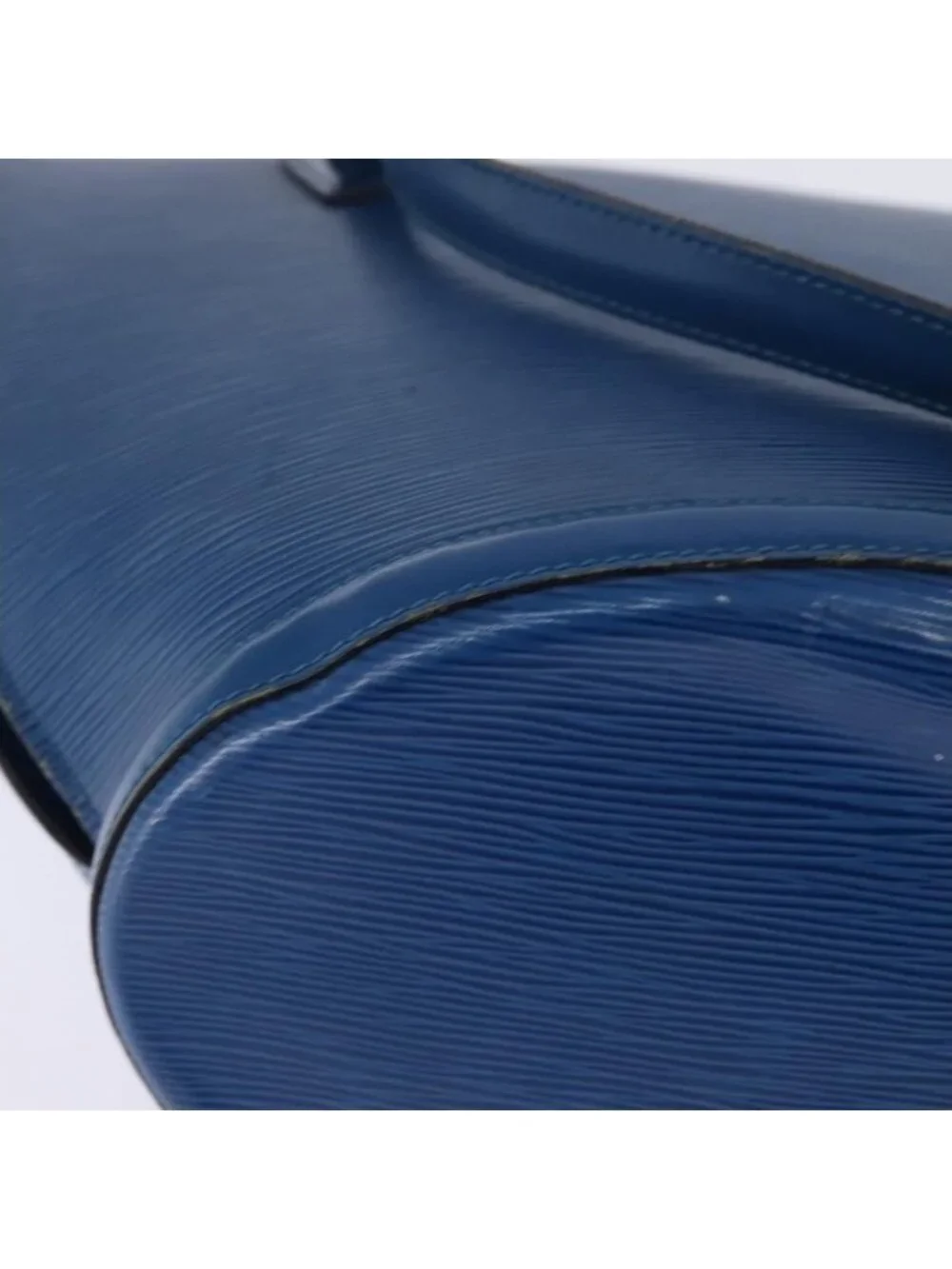 Authentic LOUIS VUITTON Epi Saint Jacques Shopping Shoulder Bag Blue M52275 LV